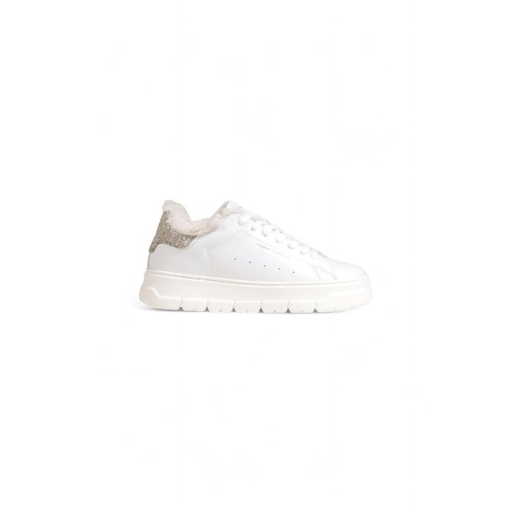 Crime London White Leather Chunky Women's Sneakers